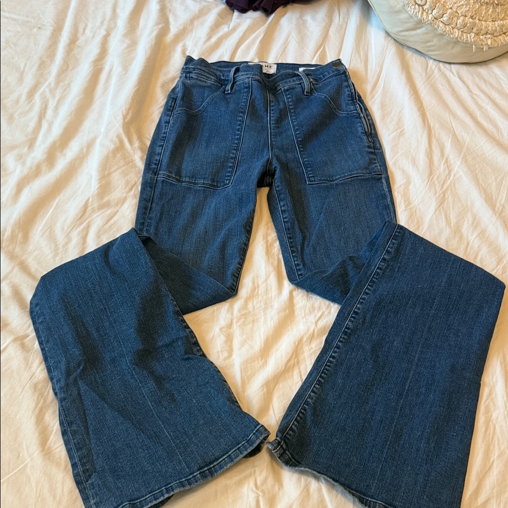 Frame Denim Dark Blue Flare Jeans